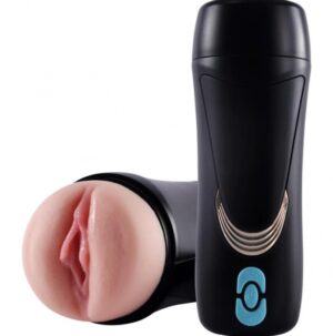 Masturbator Doxie, 10 Moduri Vibratii, TPE, USB, Natural, 23 cm