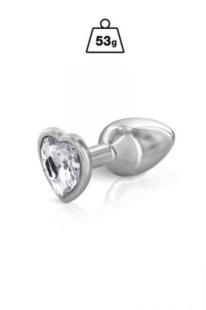 metal heard anal plug swarovski 53 g