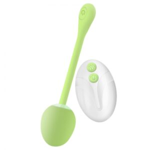 Egg Vibrator Double Stimulator Flexy Remote Control 10 sp Green Silicone